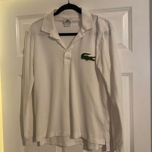 Lacoste long sleeve polo size 4